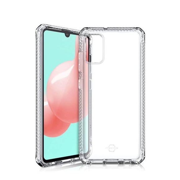ITSkins - Samsung Galaxy A41 Spectrum Clear Schutz Gummi Hülle (Fallschutz 2 Meter) - Transparent