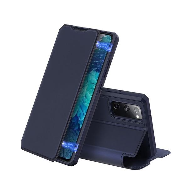 Dux Ducis - Samsung Galaxy S20 FE / S20 FE 5G Magnet Flip Wallet Cover Leder Tasche - Dunkelblau