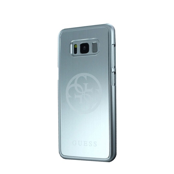 Guess - Samsung Galaxy S8 Korry Series Aluminium Schutz Hülle (GUHCS8MERLSI) - Silber