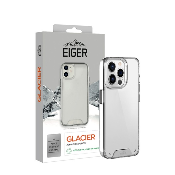 Eiger - iPhone 13 Pro Max Glacier Case Hybrid Schutzhülle (EGCA00326) - Transparent