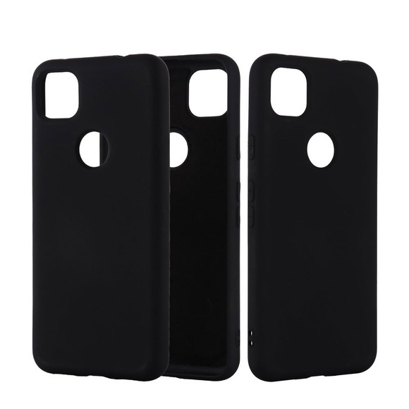 Google Pixel 4a Silikon Case Hülle - Schwarz