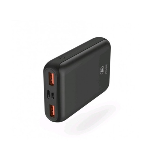 Hama - (10000mAh) Power Pack Dual USB / USB C / Micro USB Power Bank PD Ladegerät (00187261) - Schwarz
