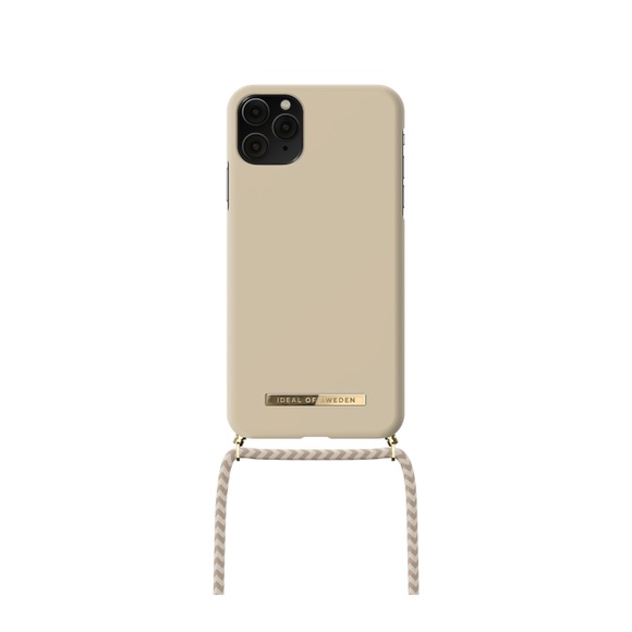 iDeal of Sweden - iPhone 11 Pro Max / iPhone Xs Max Necklace Case Hardcase Hülle Ordinary + Handykette (IDPNSS21-I1965-299) - Cream Beige
