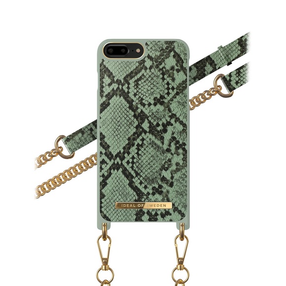 iDeal of Sweden - iPhone 8 Plus / 7 Plus / 6S Plus / 6 Plus Necklace Case Hardcase Hülle + Handykette (IDNCSS20-I7P-204) - Khaki Python
