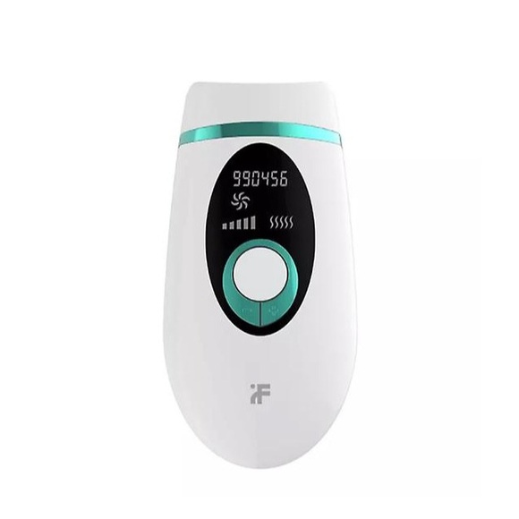 InFace - IPL Laser Epiliergerät Haarentferner 900.000 Lichtimpulse für Körper / Gesicht / Arme / Beine / Bikinizone - Weiss / Grün