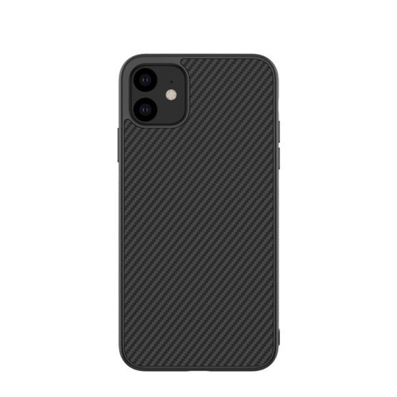 Nillkin - iPhone 11 Hardcase Hülle Synthetic Fiber Carbon Look - Schwarz