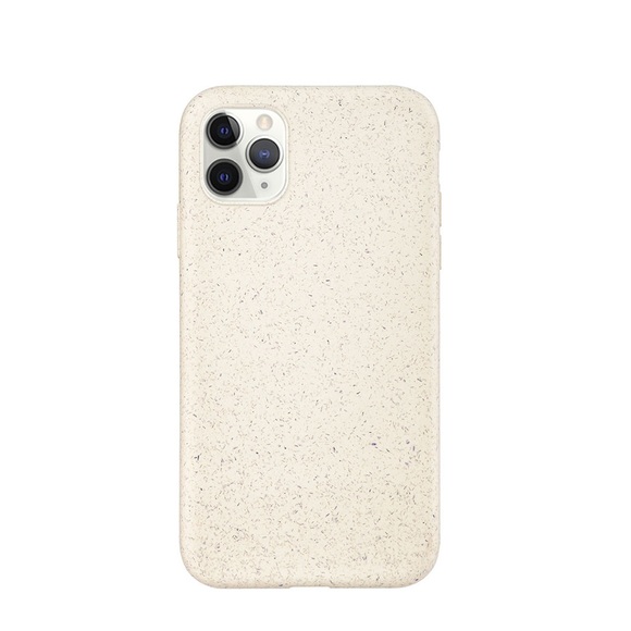 iPhone 11 Pro Bio Gummi Schutzhülle Eco Friendly Nachhaltig Kompostierbar - Weiss / Beige