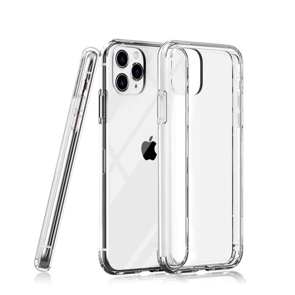 iPhone 11 Pro Max Hybrid Hülle mit Acryl Rückseite - Transparent