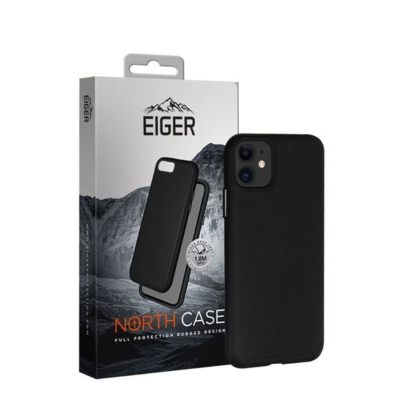 Eiger - iPhone 12 / iPhone 12 Pro North Case Premium Hybrid Schutzhülle - Schwarz