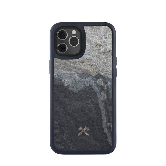 Woodcessories - iPhone 12 / iPhone 12 Pro Hülle Stone Edition EcoBump - Camo Gray