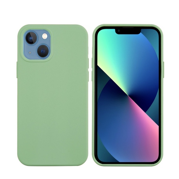 iPhone 13 Mini Soft Touch Silikon Case Hülle - Grün