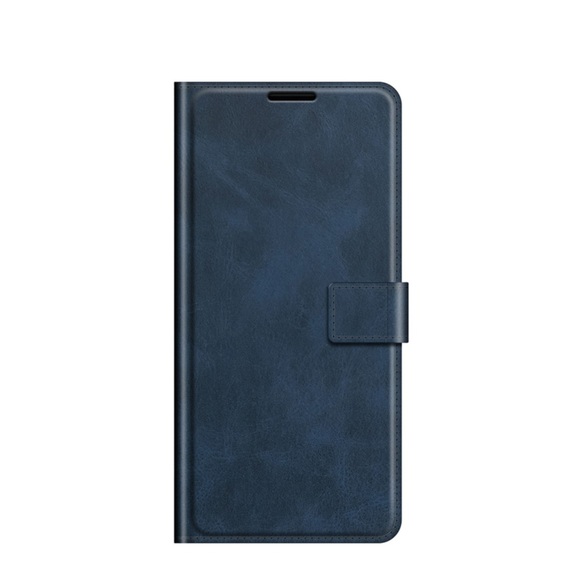 iPhone 13 Pro Max Vintage Leder Tasche Flip Cover mit Kartenfächer - Dunkelblau