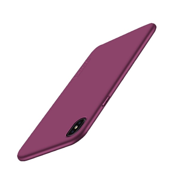 iPhone Xr Gummi Case Schutz Hülle - Weinrot (Matt)