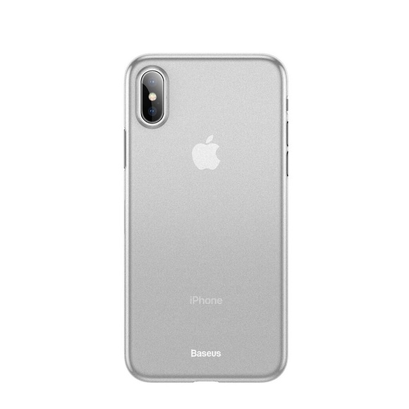Baseus - iPhone Xs Max Ultra Thin Kunststoff Hülle Case Wing Series 0.45 mm - Transparent (Matt)