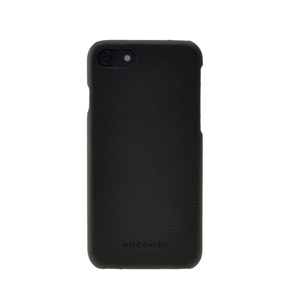 Mike Galeli - iPhone SE (2020) / 8 / 7 / 6S Echtleder Hülle Back Case (LENNYIPSE2-M01) - Schwarz