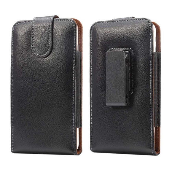 iPhone 8 Plus / 7 Plus / 6S Plus / 6 Plus Echtleder Tasche mit 360° Gürtelclip (bis 6.8