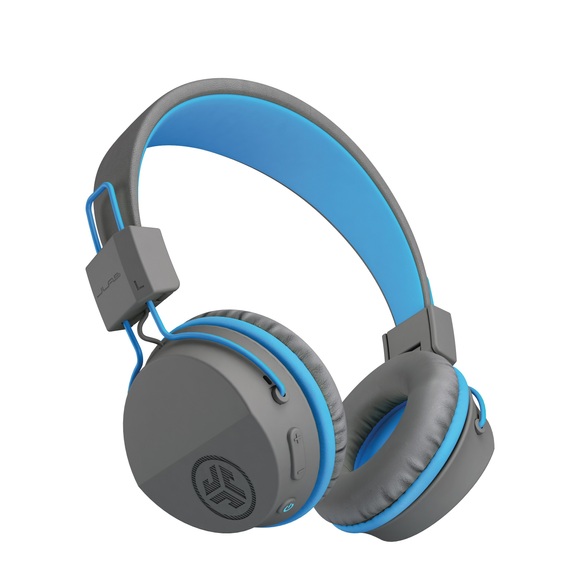 Jlab JBuddies Studio Kids On-Ear, Wireless, Grey/Blue, IEUHBSTUDIORGRYBLU4