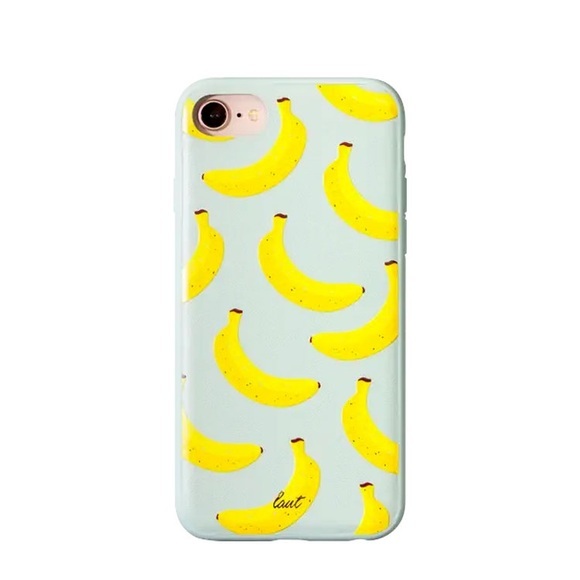 Laut - iPhone SE (2020) / 8 / 7 / 6S Hybrid Leder Hülle mit Fruchtgeschmack Banane (LAUT_IP7S_TF_BN) - Türkis / Gelb