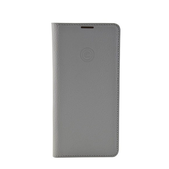 Mike Galeli - Samsung Galaxy S21+ Plus 5G Leder Book Case Tasche Flip Cover Hand Made (MARCS30P-M03) - Grau