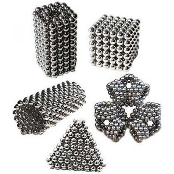 Neodym Kugel Magnet Puzzle M-Cube 216 Stück (3mm) - Silber