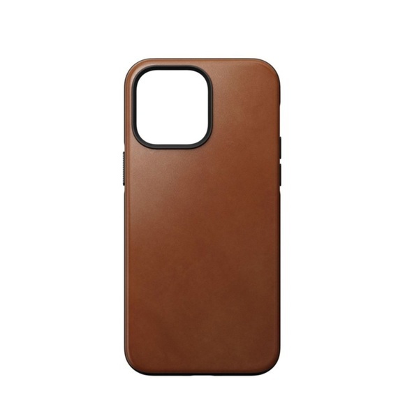 Nomad - iPhone 14 Pro Max MagSafe Echtleder Hülle Rugged Case (NM01265085) - Hellbraun