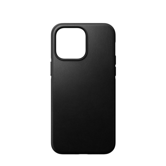 Nomad - iPhone 14 Pro Max MagSafe Echtleder Hülle Rugged Case (NM01236085) - Schwarz