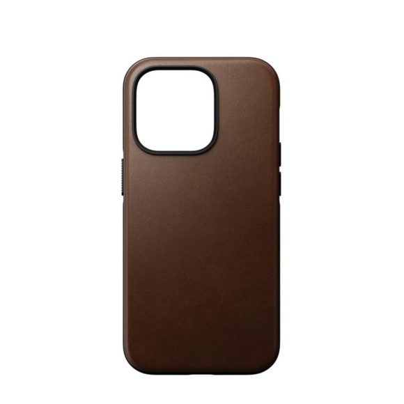 Nomad - iPhone 14 Pro MagSafe Echtleder Hülle Rugged Case (NM01240785) - Braun