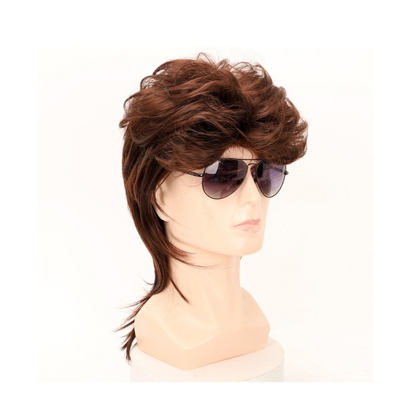 (Ø20cm) Kunsthaar Perücke Kostüm Requisite Pop Rock Perücke - Style 2