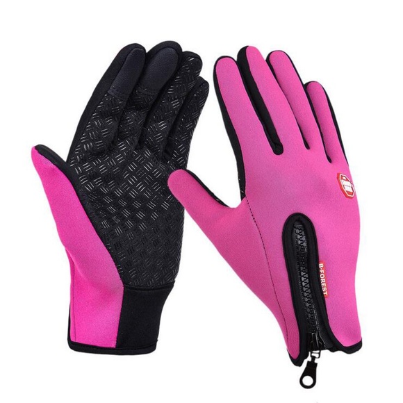 Wetterfeste Nylon Outdoor Touch Handschuhe (Grösse: M) - Pink