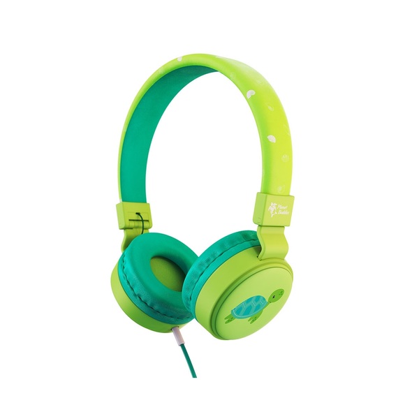Planet Buddies - 3.5mm Kinder Kopfhörer On-Ear 85dB Begrenzte Lautstärke (PBTUWHP) - Milo the Turtle
