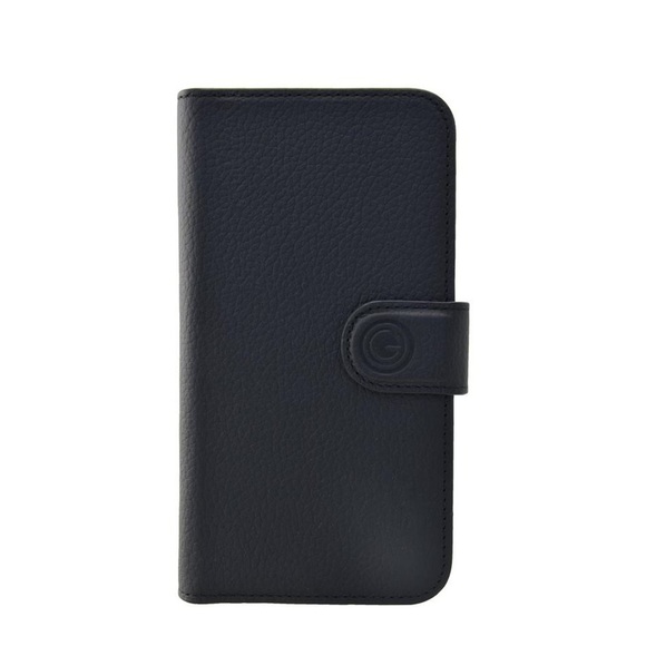 Mike Galeli - 2in1 iPhone 13 Echtleder Magnet Wallet Case Tasche Flip Cover (JOSSIP13-M01) - Schwarz