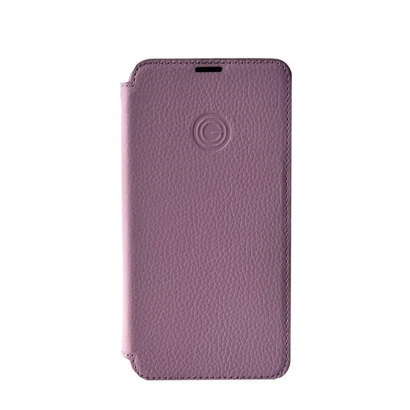 Mike Galeli - iPhone 14 Echtleder Book Case Tasche + Magnetische Schutzhülle (JEFFIP14-M02) - Rosa