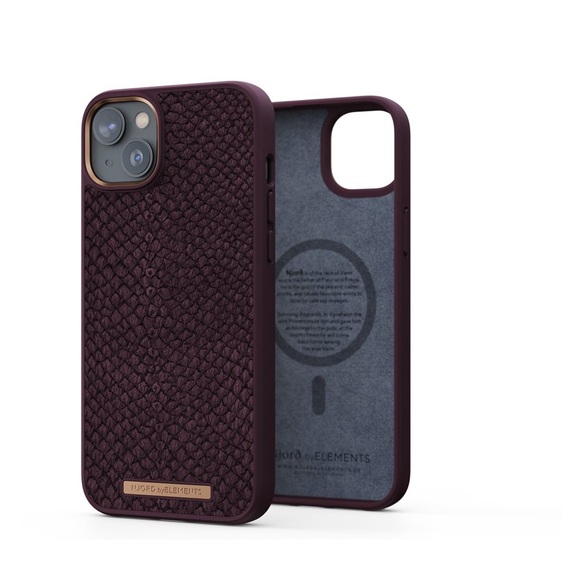 Njord by Elements - iPhone 14 Plus MagSafe Lachsleder Hülle (NA42SL03) - Rust