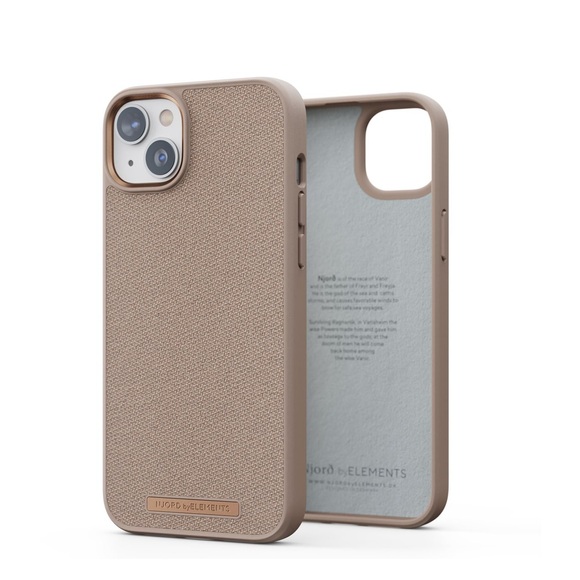Njord by Elements - iPhone 14 Plus Tonal Case Hybrid Stoff Hülle (NA42JU12) - Pink Sand