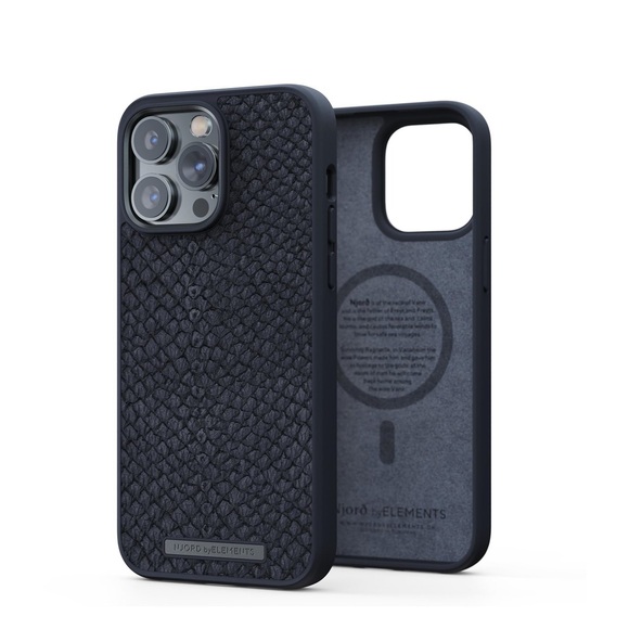 Njord by Elements - iPhone 14 Pro Max MagSafe Lachsleder Hülle (NA44SL00) - Schwarz