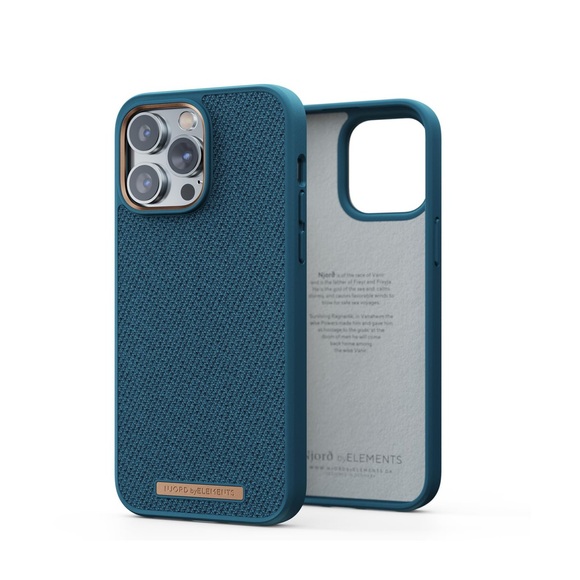 Njord by Elements - iPhone 14 Pro Max Tonal Case Hybrid Stoff Hülle (NA44TN01) - Deep Sea