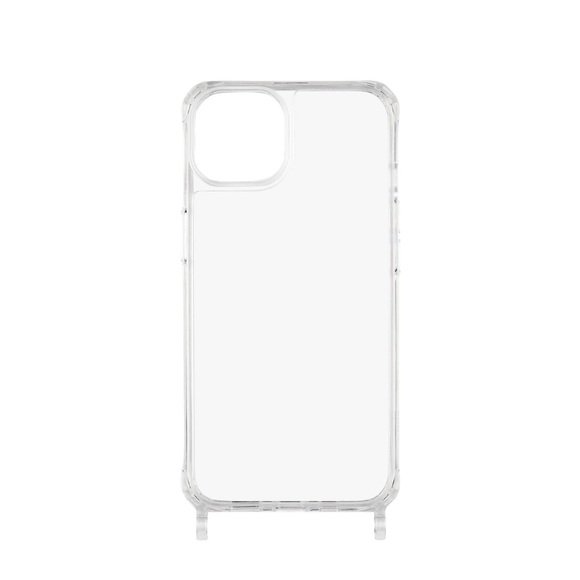 ETUUI - iPhone 14 Pro Necklace Hybrid TPU Hülle Air Cushion Fallschutz mit Ösen (clear-14-pro) - Transparent