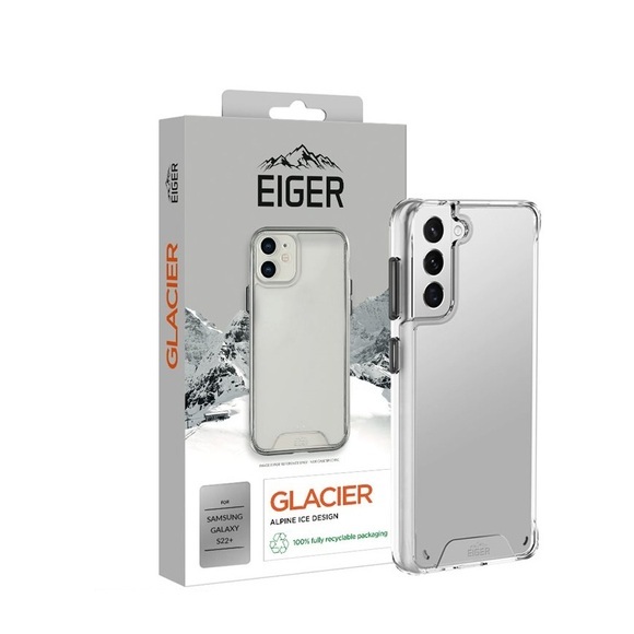 Eiger - Samsung Galaxy S22+ Plus 5G Glacier Case Hybrid Schutzhülle (EGCA00354) - Transparent