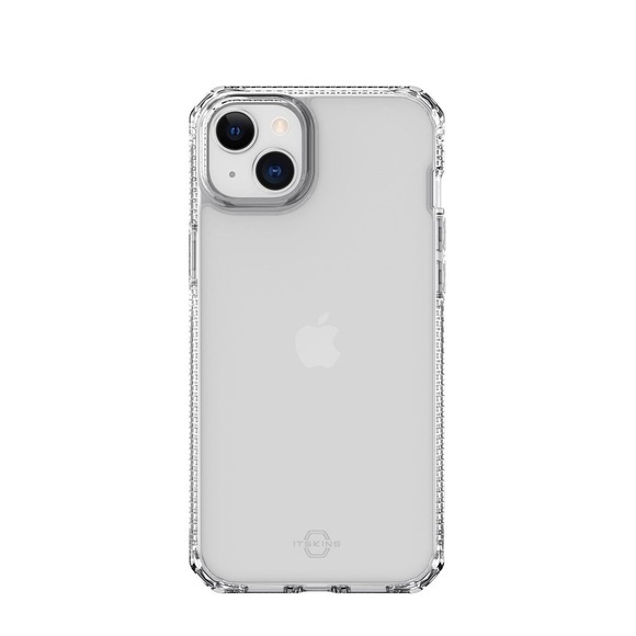 ITSkins - iPhone 14 Plus Hybrid Clear Antimikrobielle Schutz Hardcase Hülle (Fallschutz 3 Meter) - Transparent