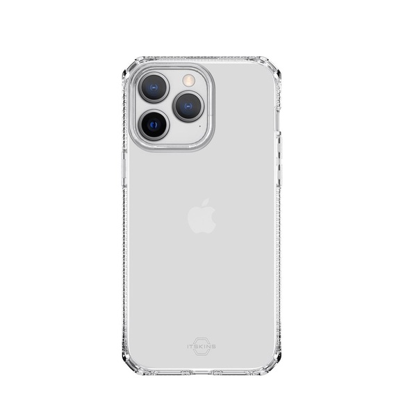 ITSkins - iPhone 14 Pro Max Spectrum Clear Antimikrobielle Schutz Gummi Hülle (Fallschutz 3 Meter) - Transparent