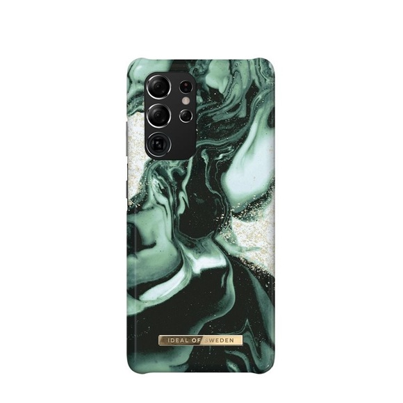 iDeal of Sweden - Samsung Galaxy S21 Ultra 5G Hardcase Hülle (IDFCAW21-S21U-320) - Golden Olive Marble