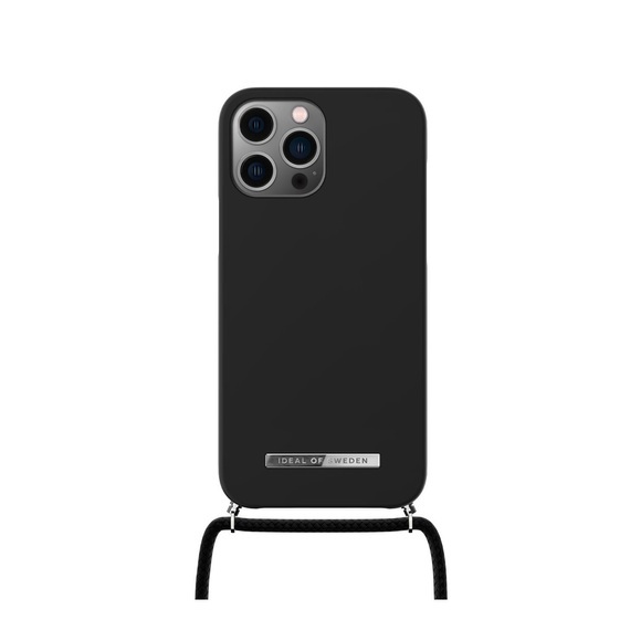 iDeal of Sweden - iPhone 13 Pro Max Necklace Case Hardcase Hülle Ordinary + Handykette (IDONCAW21-I2167-338) - Ultra Black