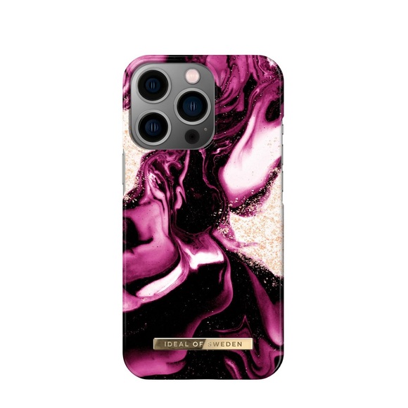 iDeal of Sweden - iPhone 14 Pro Hardcase Hülle (IDFCAW21-I2261P-319) - Golden Ruby Marble
