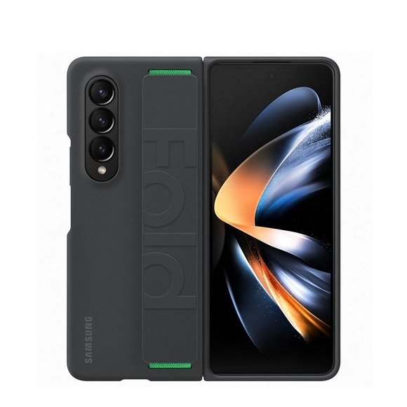Samsung Galaxy Z Fold4 Silicone Grip Cover - Black Hülle
