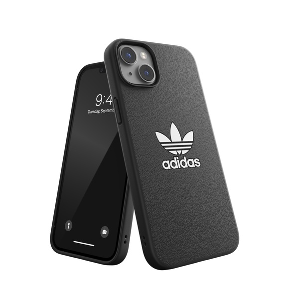 adidas Originals - iPhone 14 Plus Moulded Case Basic Leder Hülle (50179) - Schwarz