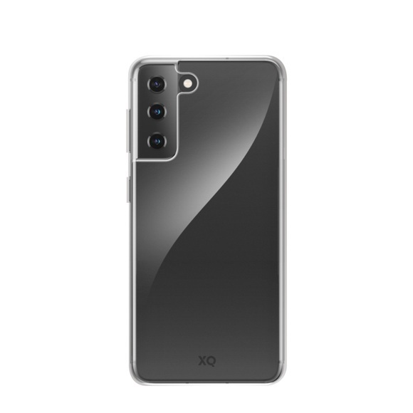 XQISIT - Samsung Galaxy S21 FE 5G Antibakterielle Flex Case Gummi Hülle (47274) - Transparent