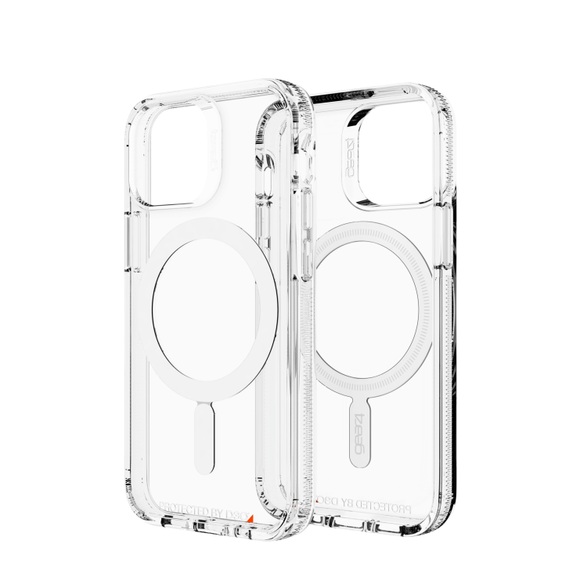 Gear4 - iPhone 13 Mini Antibakterielle MagSafe Schutzhülle Case Crystal Palace Snap D3O (702008198) - Transparent