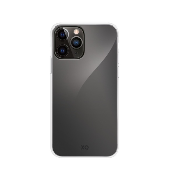 XQISIT - iPhone 13 Pro Max Antibakterielle Flex Case Gummi Hülle (47325) - Transparent