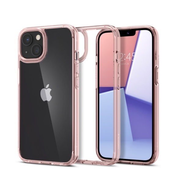 Spigen - iPhone 13 Ultra Hybrid Case Hülle (ACS03525) - Transparent / Rosa