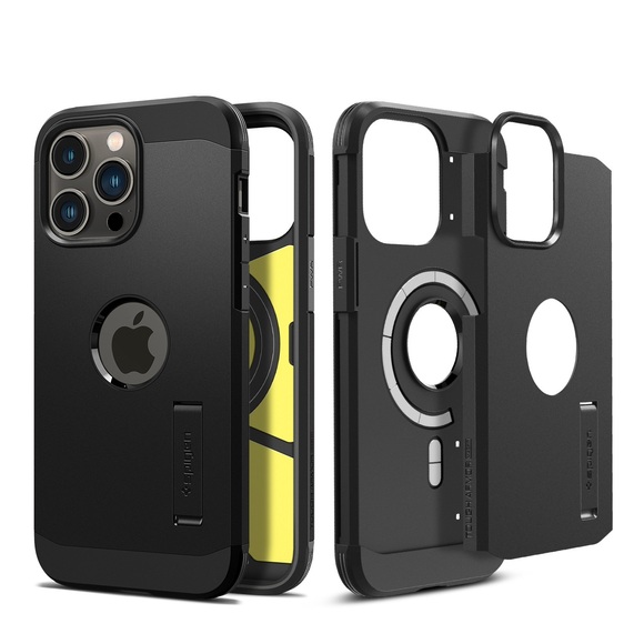 Spigen - iPhone 14 Pro Max Tough Armor MagSafe Case Hülle (ACS04840) - Schwarz
